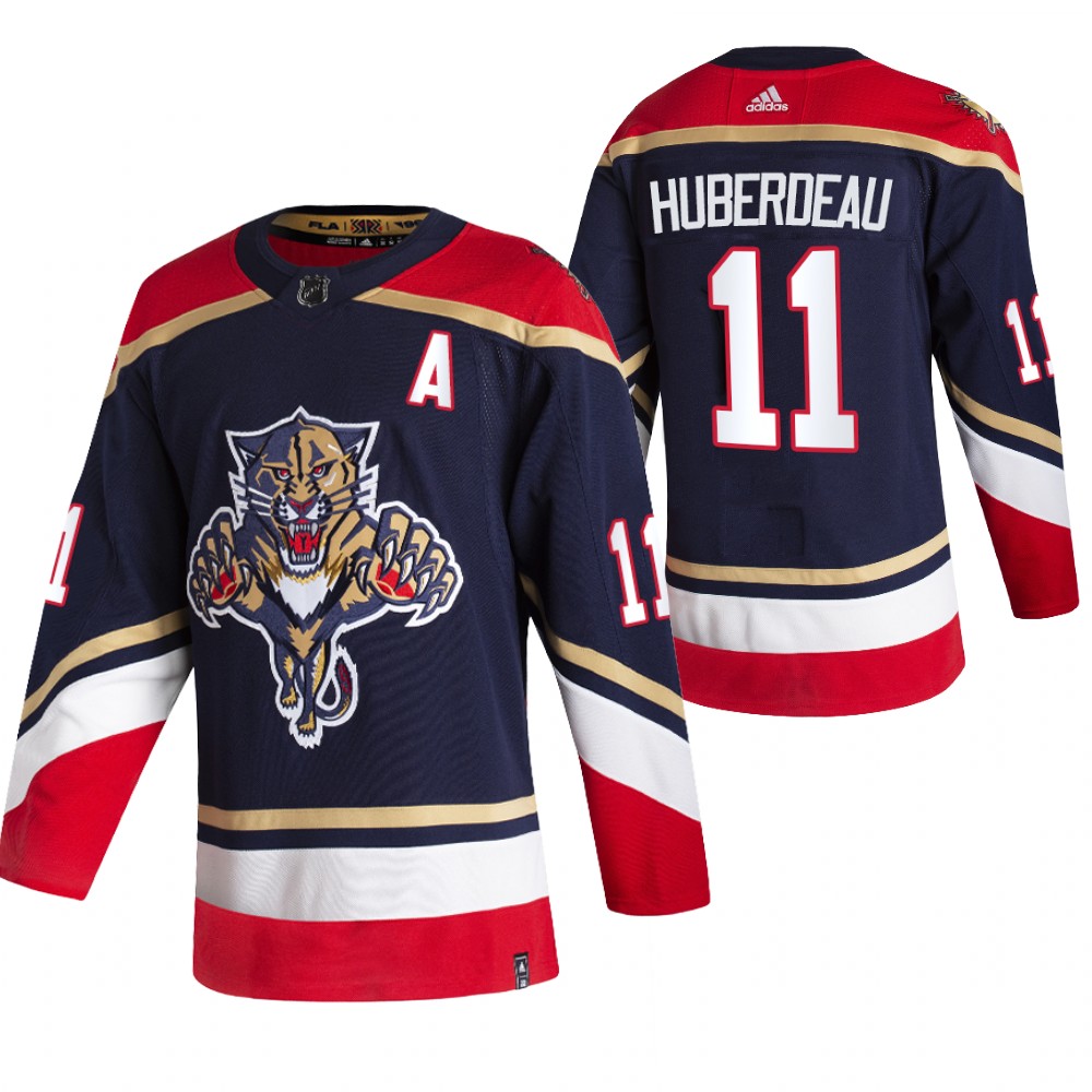 2021 Adidias Florida Panthers 11 Jonathan Huberdeau Black Men Reverse Retro Alternate NHL Jersey